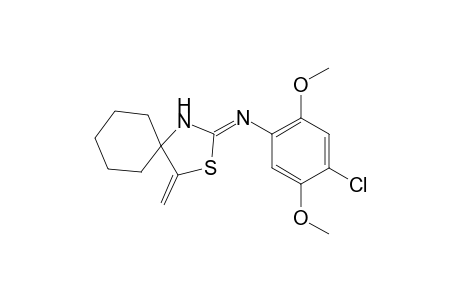 2-[(4-Chloro-2,5-dimethoxyphenyl)imino]-4-methylene-3-thia-1-azaspiro-[4.5]decane