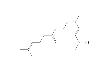 (E)-5-ethyl-13-methyl-9-methylenetetradeca-3,12-dien-2-one