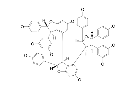 KOB-A;(3,4-BIBENZOFURAN)-6,6'-DIOL,3'-(3,5-DIHYDROXYPHENYL)-4-[(2S,3S,4R,5S)-4,(3,5-DIHYDROXYPHENYL)-TETRAHYDRO-2,5-BIS-(4-HYDROXYPHENYL)-3-FURANYL]-2,2',3,3'-