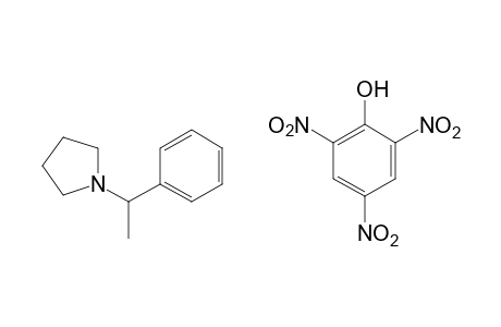 dl-1-(alpha-Methylbenzyl)pyrrolidine, picrate