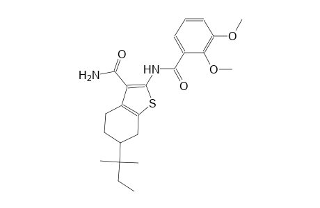 2-[(2,3-dimethoxybenzoyl)amino]-6-tert-pentyl-4,5,6,7-tetrahydro-1-benzothiophene-3-carboxamide