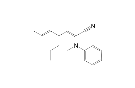 (2Z,5E)-2-(N-methylanilino)-4-prop-2-enylhepta-2,5-dienenitrile