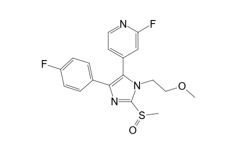 2-Fluoro-4-[5-(4-fluorophenyl)-2-methanossulfinyl-3-(2-methoxyethyl)-3H-imidazol-4-yl]pyridine