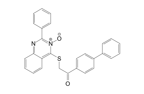 2-(3-oxidanidyl-2-phenyl-quinazolin-3-ium-4-yl)sulfanyl-1-(4-phenylphenyl)ethanone