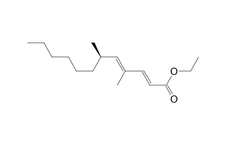 Ethyl (2E,4E,6R)-4,6-dimethyl-2,4-dodecadienate