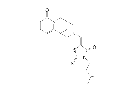 (Z)-3-isopentyl-5-(((1R,5S)-8-oxo-5,6-dihydro-1H-1,5-methanopyrido[1,2-a][1,5]diazocin-3(2H,4H,8H)-yl)methylene)-2-thioxothiazolidin-4-one