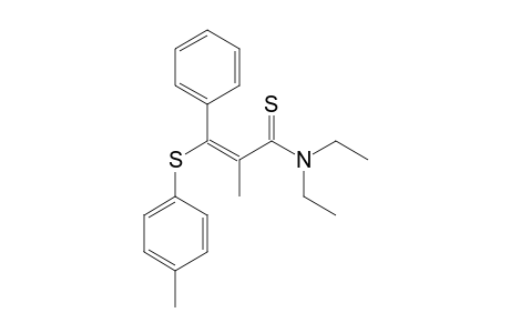 trans-N,N-diethyl-alpha-methylthio-beta-(p-tolylthio)cinnamamide