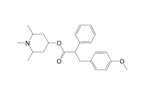 1,2,6-trimethyl-4-piperidinyl 3-(4-methoxyphenyl)-2-phenylpropanoate