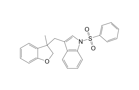 3-Methyl-3-(N-sulfonylindol-3'-methyl)-2,3-dihydrobenzofuran