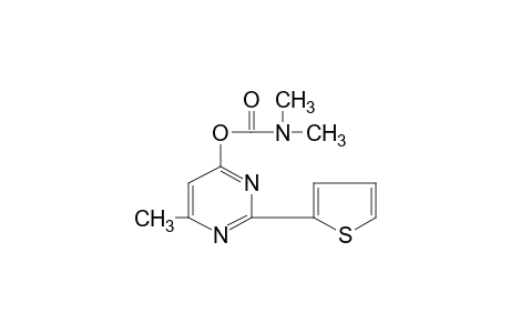 6-methyl-2-(2-thienyl)-4-pyrimidinol, dimethylcarbamate (ester)