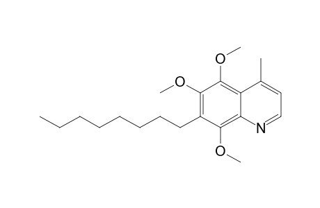 5,6,8-Trimethoxy-7-octyl-4-methylquinoline