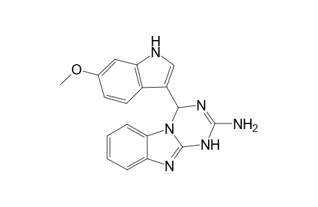 [1,3,5]Triazino[1,2-a][1,3]benzimidazol-2-amine, 1,4-dihydro-4-(6-methoxy-1H-indol-3-yl)-