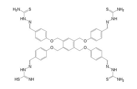 2,2',2'',2'''-(4,4',4'',4'''-(Benzene-1,2,4,5-tetrayltetrakis(methylene))tetrakis(oxy)-tetrakis(benzene-4,1-diyl))tetrakis(methan-1-ylidene)tetrakis(hydrazinecarbo-thioamide)