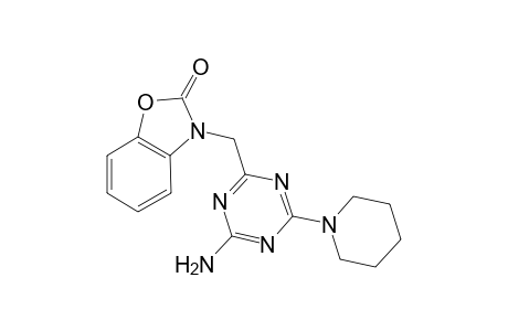 3-(4-Amino-6-piperidin-1-yl-[1,3,5]triazin-2-ylmethyl)-3H-benzooxazol-2-one