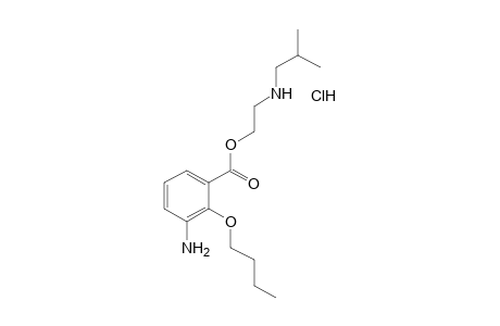 3-amino-2-butoxybenzoic acid, 2-(isobutylamino)ethyl ester, monohydrochloride