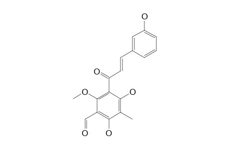 3'-FORMYL-3,4',6'-TRIHYDROXY-2'-METHOXY-5'-METHYL-CHALCONE