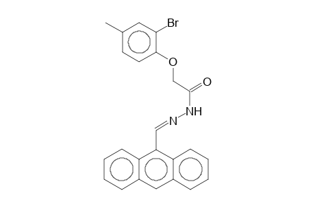 N'-(9-Anthrylmethylene)-2-(2-bromo-4-methylphenoxy)acethydrazide