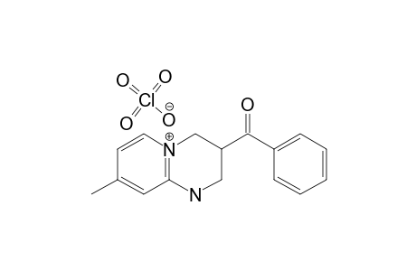 1,2,3,4-TETRAHYDRO-8-METHYL-3-BENZOYL-2H-PYRIDO-[1,2-A]-PYRIMIDINE-HYDROPERCHLORATE