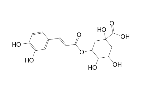 Chlorogenic acid [3-[[3-(3,4-dihydroxyphenyl)-1-oxo-2-propenyl]oxy]-1,4,5-trihydroxycyclohexanecarboxylic acid]
