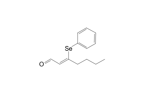3-Phenylselanyl-2-heptenal