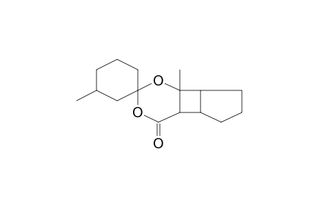 Spiro[3,5-dioxatricyclo[6.3.0.0(2,7)]undecan-6-one-4,1'-cyclohexane], 2,3'-dimethyl-,