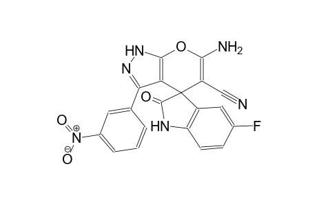 6'-amino-5-fluoro-3'-(3-nitrophenyl)-2-oxo-1'H-spiro[indoline-3,4'-pyrano[2,3-c]pyrazole]-5'-carbonitrile