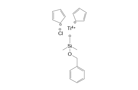 Chloro-bis(cyclopentadienyl)-[(dimethyl-benzyloxysilyl)-methyl]-titanium