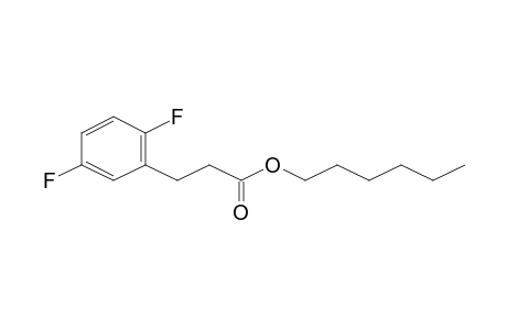 Propanoic acid, 3-(2,5-difluorophenyl)-, hexyl ester