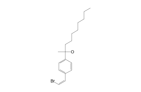 2-(4-[(Z)-2-Bromoethenyl]phenyl)decan-2-ol