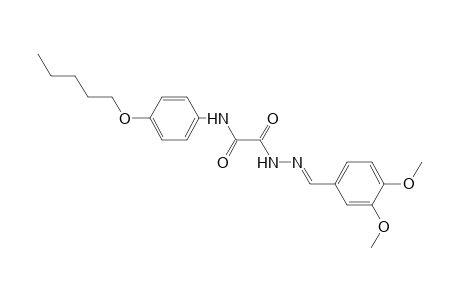 acetic acid, oxo[[4-(pentyloxy)phenyl]amino]-, 2-[(E)-(3,4-dimethoxyphenyl)methylidene]hydrazide