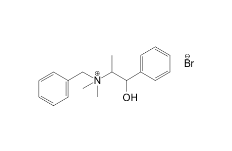 (-)-benzyldimethyl(beta-hydroxy-alpha-methylphenethyl)ammonium bromide