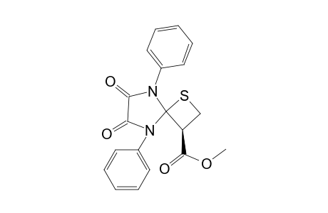 (R)-1,3-Diphenylspiro[4,5-imidazolidindion-2,2'-thietan]-3'-carboxylic acid-methylester