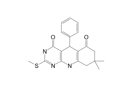 8,8-DIMETHYL-5,6,7,8,9,10-HEXAHYDRO-2-METHYLTHIO-5-PHENYL-PYRIMIDO-[4,5-B]-QUINOLINE-4,6-DIONE