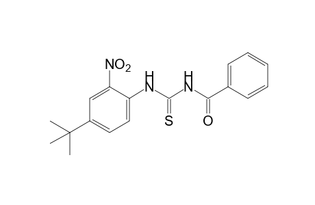 1-benzoyl-3-(4-tert-butyl-2-nitrophenyl)-2-thiourea