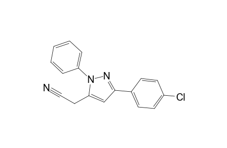 2-[5-(4-Chlorophenyl)-2-phenyl-3-pyrazolyl]acetonitrile