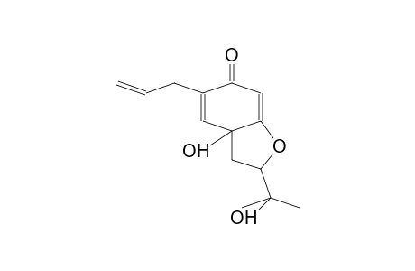 6(2H)-BENZOFURANONE, 3,3a-DIHYDRO-3a-HYDROXY-2-(1-HYDROXY-1-METHYLETHYL)-5-(2-PROPENYL)-