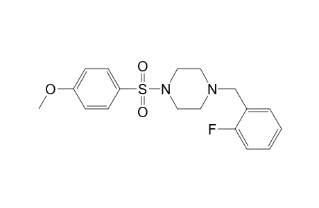 1-(2-Fluorobenzyl)-4-[(4-methoxyphenyl)sulfonyl]piperazine