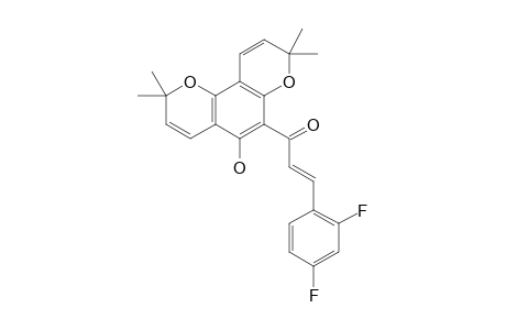 3-(2,4-DIFLUOROPHENYL)-1-(5-HYDROXY-2,2,8,8-TETRAMETHYL-2H,8H-PYRANO-[2,3-F]-CHROMEN-6-YL)-PROPENONE