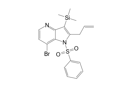 2-Allyl-7-bromo-1-(phenylsulfonyl)-3-(trimethylsilyl)-1H-pyrrolo[3,2-c]pyridine