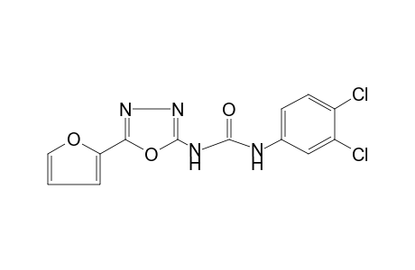 1-(3,4-dichlorophenyl)-3-[5-(2-furyl)-1,3,4-oxadiazol-2-yl]urea