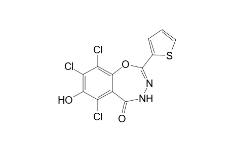 6,8,9-Trichloro-7-hydroxy-2-(thiophen-2-yl)benzo[f][1,3,4]-oxadiazepin-5-(4H)-one