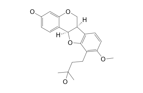 3-Hydroxy-10-(3-hydroxy-3-methylbutyl)-9-methoxypterocarpan