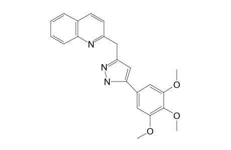 3-[2-Quinolinylmethyl]-5-[3,4,5-trimethoxyphenyl]pyrazole