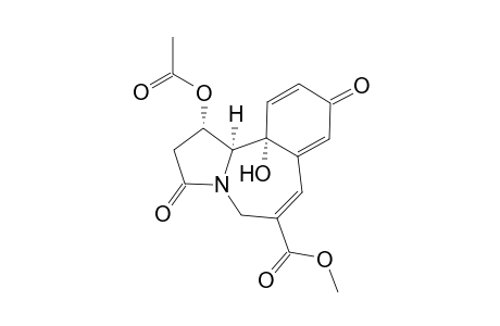 1.alpha.-Acetoxy-5-carbomethoxy-10a.alpha.-hydroxy-8-oxo-1,2,10a.alpha.,10b.alpha.-tetrahydro-4H-3a-azabenz[e]azulen-3,8-dione