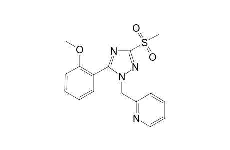 2-{[3-methanesulfonyl-5-(2-methoxyphenyl)-1H-1,2,4-triazol-1-yl]methyl}pyridine