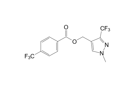 1-METHYL-3-(TRIFLUOROMETHYL)PYRAZOLE-4-METHANOL, alpha,alpha,alpha-TRIFLUORO-p-TOLUATE (ESTER)