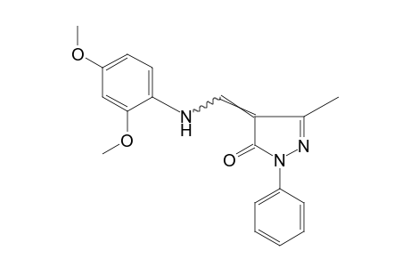 4-[(2,4-DIMETHOXYANILINO)METHYLENE]-3-METHYL-1-PHENYL-2-PYRAZOLIN-5-ONE