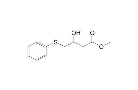 3-Hydroxy-4-(phenylthio)butanoic acid methyl ester