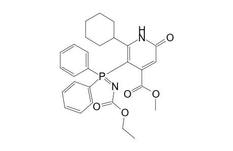 4-Pyridinecarboxylic acid, 5-[N-(ethoxycarbonyl)-P,P-diphenylphosphinimyl]-6-cyclohexyl-1,2-dihydro-2-oxo-, methyl ester