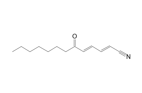 (2E,4E)-6-Oxo-2,4-utridecadienenitrile